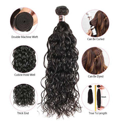 iPretty Malaysian Water Wave Weave Human Hair Extensions