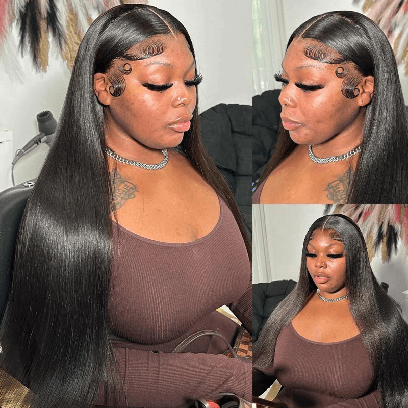 iPretty Tiny Knots 6x5 Put On And Go Pre Cut Everything Straight Wear Go Wig