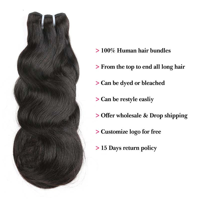 iPretty Peruvian Double Drawn Body Wave Human Hair Bundle