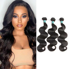 iPretty 3 Pcs Brazilian Body Wave Human Hair Bundles