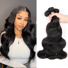 iPretty Brazilian Body Wave Hair Natural Color 10-30inch Human Hair Weave Bundles