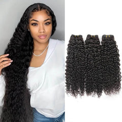 iPretty 3 Bundles Kinky Curly Human Virgin Hair