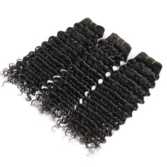 iPretty 3 pcs Bundles Deep Wave Human Virgin Hair