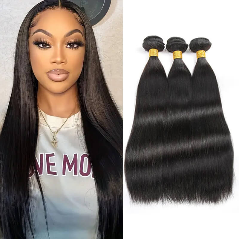 iPretty Human Virgin Straight Hair 3 Bundles