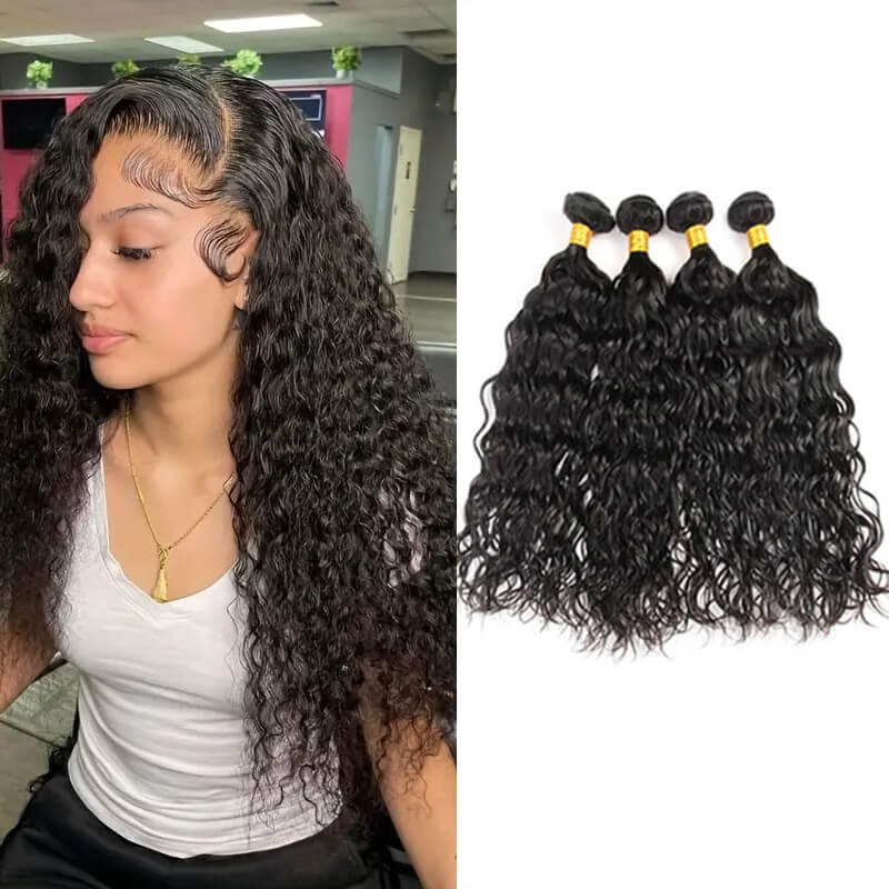 iPretty Water Wave Human Hair 4 Bundles