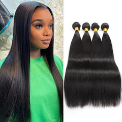 iPretty 4 pcs Straight Human Hair Bundles