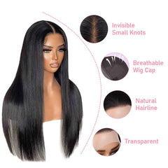 iPretty Brazilian 4x4 Lace Closure Straight Wigs