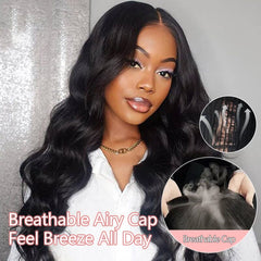 iPretty Wear & Go 6x5 Pre-Cut Lace Body Wave Wig With Pre Bleached Invisible Knots