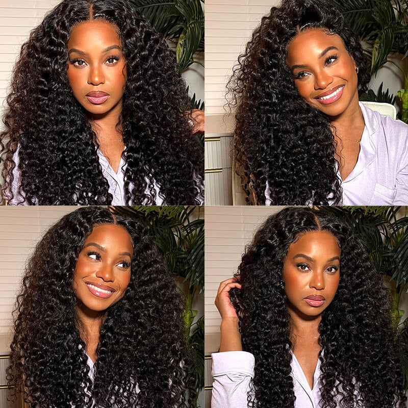 iPretty 4x4 Lace Closure with 3 Bundles Deep Wave