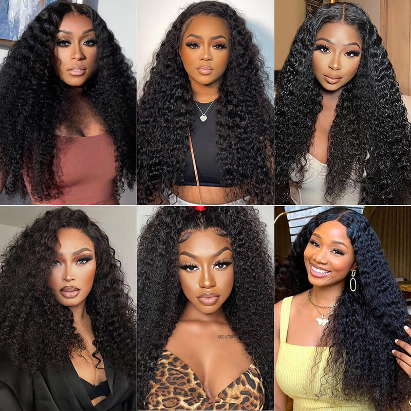 iPretty 3 Bundles Kinky Curly Human Virgin Hair