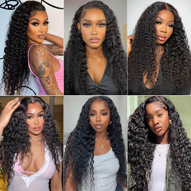 iPretty 3 pcs Bundles Deep Wave Human Virgin Hair