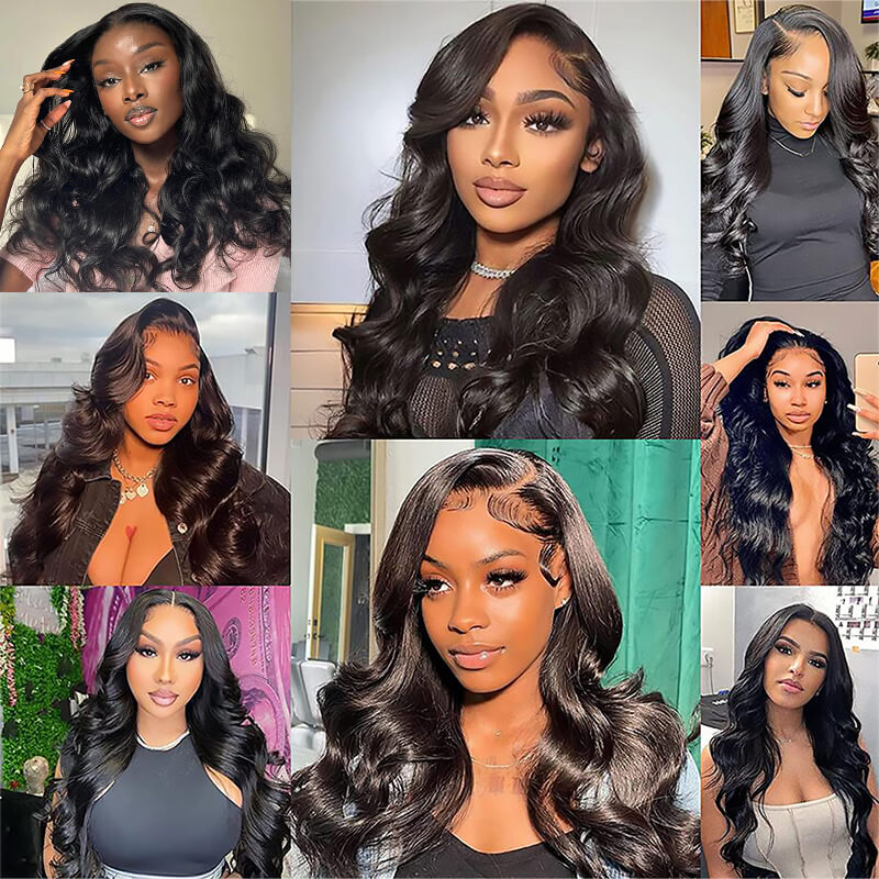 iPretty 4x4 3 Bundles Body Wave Lace Closure