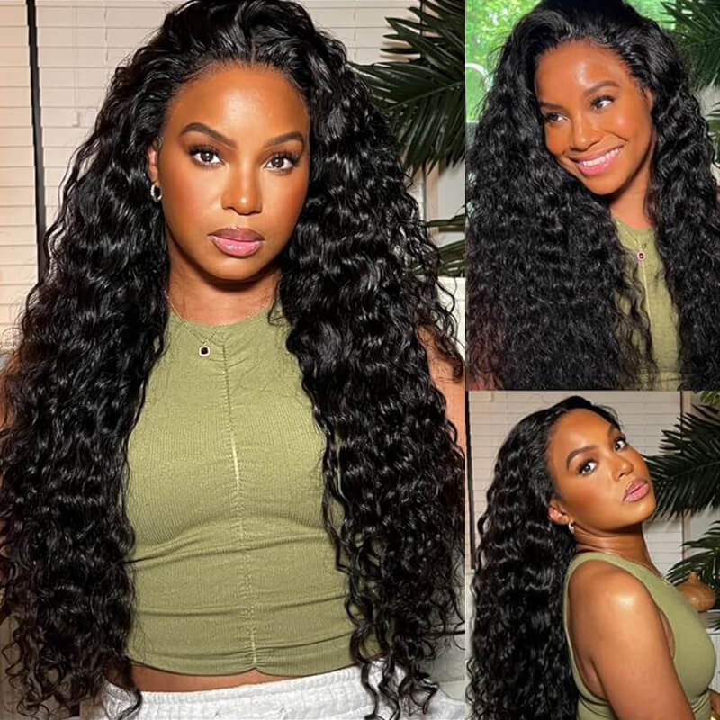 iPretty 6x5 Wear Go Glueless Lace Water Wave Bleached Knots Pre Everything Wig