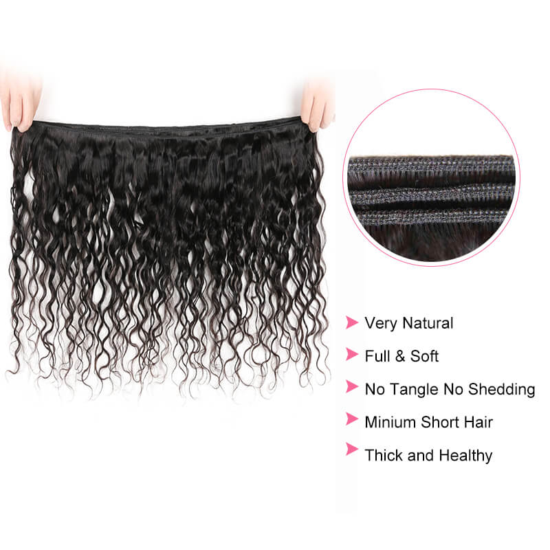 iPretty Water Wave Human Hair 4 Bundles