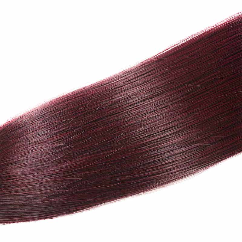 iPretty Ombre 1B/c Red Brazilian Straight Human Hair Bundles