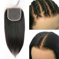 iPretty 5x5 HD Lace Closure Straight Hair Invisible Lace Pre Plucked with Baby Hair