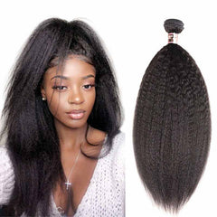 iPretty Brazilian Remy Kinky Straight Human Hair Weave Bundles