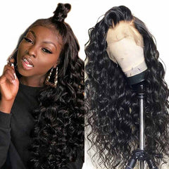 iPretty Brazilian Loose Wave Lace Front Human Hair Wigs 13x4 Lace Frontal Wig