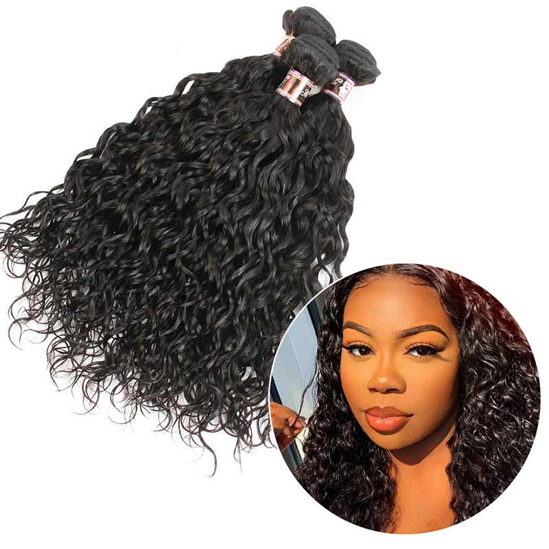 iPretty Malaysian Water Wave Weave Human Hair Extensions