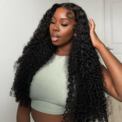 iPretty 6x4 Lace Kinky Curly Glueless Wig Preplucked Wear Go Wig