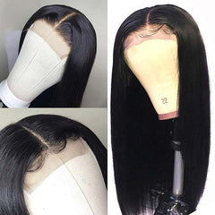 iPretty 4x4 Undetectable Transparent Straight Lace Closure Human Hair Wigs