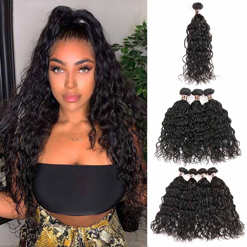 iPretty Malaysian Water Wave Weave Human Hair Extensions