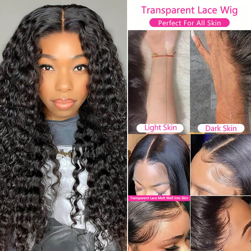 iPretty 4x4 Skinlike Lace Closure Water Wave Wig