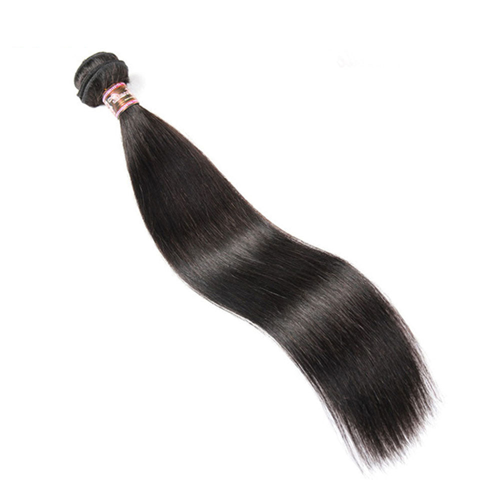 iPretty Brazilian Straight Human Hair Extensions 1 3 4 Bundles Deal